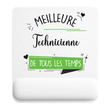 Tapis de souris ergonomique avec repose-poignet, accessoire bureau pour femme et homme, fête des pères, cadeau pas cher, idée cadeau fête des mères, secret santa, départ à la retraite, télétravail et gaming