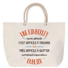 Sac Fête des Mères Mamie Famille Idée Cadeau anniversaire Noël Travail Boulot Métier Départ Retraite Collègue Femme cabas shopping plage
