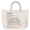 Sac Fête des Mères Mamie Famille Idée Cadeau anniversaire Noël Travail Boulot Métier Départ Retraite Collègue Femme cabas shopping plage