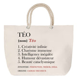 Sac Fête des Mères Mamie Famille Idée Cadeau anniversaire Noël Travail Boulot Métier Départ Retraite Collègue Femme cabas shopping plage