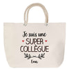 Sac Fête des Mères Mamie Famille Idée Cadeau anniversaire Noël Travail Boulot Métier Départ Retraite Collègue Femme cabas shopping plage
