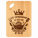 Planche bambou gravée personnalisée homme idée cadeau Fête des Pères apéro 30×20 prénom cuisine plateau fromage anniversaire noel papa papi 