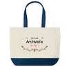 Sac de shopping bleu Archiviste au Top