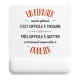 Tapis de souris ergonomique avec repose-poignet, accessoire bureau pour femme et homme, fête des pères, cadeau pas cher, idée cadeau fête des mères, secret santa, départ à la retraite, télétravail et gaming