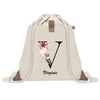 Sac à dos avec pochette Virginie Lettre Fleur