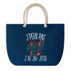 Sac de plage Bleu anse corde J'peux Pas Jiu Jitsu