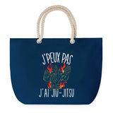 Sac de plage Bleu anse corde J'peux Pas Jiu Jitsu