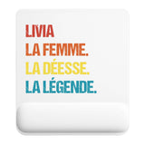 Tapis de souris ergonomique avec repose-poignet, accessoire bureau pour femme et homme, fête des pères, cadeau pas cher, idée cadeau fête des mères, secret santa, départ à la retraite, télétravail et gaming