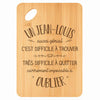 Planche bambou gravée personnalisée homme idée cadeau Fête des Pères apéro 30×20 prénom cuisine plateau fromage anniversaire noel papa papi 