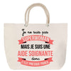 Sac Fête des Mères Mamie Famille Idée Cadeau anniversaire Noël Travail Boulot Métier Départ Retraite Collègue Femme cabas shopping plage