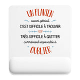 Tapis de souris ergonomique avec repose-poignet, accessoire bureau pour femme et homme, fête des pères, cadeau pas cher, idée cadeau fête des mères, secret santa, départ à la retraite, télétravail et gaming