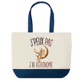 Sac de shopping bleu J'peux pas Astronomie