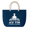 Sac de plage Bleu anse corde Tir Légende Humour Geek