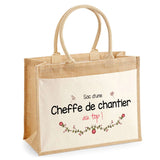 Sac Fête des Mères Mamie MAman Soeur Femme Famille Idée Cadeau anniversaire Noël Travail Boulot Métier Départ Retraite Collègue Femme cabas shopping plage