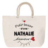 Sac Fête des Mères Mamie Famille Idée Cadeau anniversaire Noël Travail Boulot Métier Départ Retraite Collègue Femme cabas shopping plage