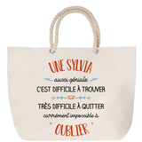 Sac Fête des Mères Mamie Famille Idée Cadeau anniversaire Noël Travail Boulot Métier Départ Retraite Collègue Femme cabas shopping plage