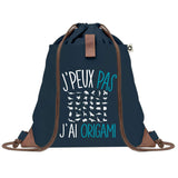 sac a dos bleu coton recycle avec pochette idee cadeau originale pour collegue ami prof ou membre de la famille cadeau mixte noel anniversaire secret santa ou depart au travail sac leger pratique et ecologique design breton moderne