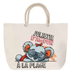 Sac Fête des Mères Mamie Famille Idée Cadeau anniversaire Noël Travail Boulot Métier Départ Retraite Collègue Femme cabas shopping plage