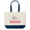 Sac de shopping bleu Lila en Vacances