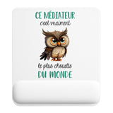 Tapis de souris ergonomique avec repose-poignet, accessoire bureau pour femme et homme, fête des pères, cadeau pas cher, idée cadeau fête des mères, secret santa, départ à la retraite, télétravail et gaming