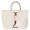 Sac Fête des Mères Mamie Famille Idée Cadeau anniversaire Noël Travail Boulot Métier Départ Retraite Collègue Femme cabas shopping plage