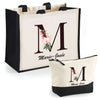 Cabas femme sac plage ou shopping tote bag pochette trousse Idée cadeau original pour anniversaire Noël travail départ retraite collègue famille fete des mères maman mamie