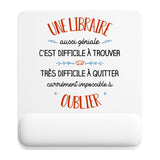 Tapis de souris ergonomique avec repose-poignet, accessoire bureau pour femme et homme, fête des pères, cadeau pas cher, idée cadeau fête des mères, secret santa, départ à la retraite, télétravail et gaming