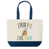 Sac de shopping bleu J'peux pas Peinture