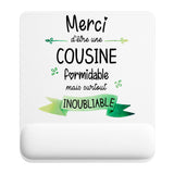 Tapis de souris ergonomique avec repose-poignet, accessoire bureau pour femme et homme, fête des pères, cadeau pas cher, idée cadeau fête des mères, secret santa, départ à la retraite, télétravail et gaming