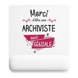 Tapis de souris ergonomique avec repose-poignet, accessoire bureau pour femme et homme, fête des pères, cadeau pas cher, idée cadeau fête des mères, secret santa, départ à la retraite, télétravail et gaming