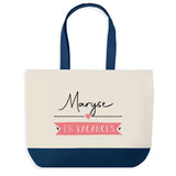 Sac de shopping bleu Maryse en Vacances