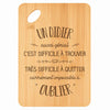 Planche bambou gravée personnalisée homme idée cadeau Fête des Pères apéro 30×20 prénom cuisine plateau fromage anniversaire noel papa papi 