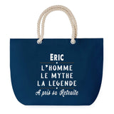 Sac de plage Bleu anse corde Eric Retraite