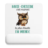Tapis de souris ergonomique avec repose-poignet, accessoire bureau pour femme et homme, fête des pères, cadeau pas cher, idée cadeau fête des mères, secret santa, départ à la retraite, télétravail et gaming