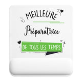Tapis de souris ergonomique avec repose-poignet, accessoire bureau pour femme et homme, fête des pères, cadeau pas cher, idée cadeau fête des mères, secret santa, départ à la retraite, télétravail et gaming