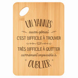 Planche bambou gravée personnalisée homme idée cadeau Fête des Pères apéro 30×20 prénom cuisine plateau fromage anniversaire noel papa papi 