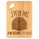 Planche bambou gravée personnalisée femme homme idée cadeau Fête des Mères Fête des Pères apéro papa maman prénom cuisine plateau fromage