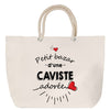 Sac Fête des Mères Mamie Famille Idée Cadeau anniversaire Noël Travail Boulot Métier Départ Retraite Collègue Femme cabas shopping plage