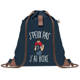 sac a dos bleu coton recycle avec pochette idee cadeau originale pour collegue ami prof ou membre de la famille cadeau mixte noel anniversaire secret santa ou depart au travail sac leger pratique et ecologique design breton moderne