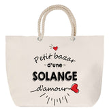 Sac Fête des Mères Mamie Famille Idée Cadeau anniversaire Noël Travail Boulot Métier Départ Retraite Collègue Femme cabas shopping plage