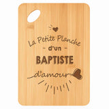 Planche bambou gravée personnalisée homme idée cadeau Fête des Pères apéro 30×20 prénom cuisine plateau fromage anniversaire noel papa papi 