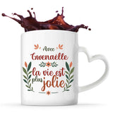 Mug personnalisé, idée cadeau pour maman, femme collègue saint valentin Noël, anniversaire, fête des mères Secret Santa