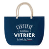 Sac de plage Bleu anse corde Certifié meilleur Vitrier