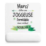 Tapis de souris ergonomique avec repose-poignet, accessoire bureau pour femme et homme, fête des pères, cadeau pas cher, idée cadeau fête des mères, secret santa, départ à la retraite, télétravail et gaming