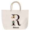 Sac Fête des Mères Mamie Famille Idée Cadeau anniversaire Noël Travail Boulot Métier Départ Retraite Collègue Femme cabas shopping plage