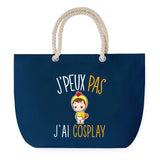 Sac de plage Bleu anse corde J'peux Pas Cosplay