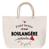 Sac Fête des Mères Mamie Famille Idée Cadeau anniversaire Noël Travail Boulot Métier Départ Retraite Collègue Femme cabas shopping plage