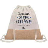 Sac Fête des Pères Papi Papa Cadeau anniversaire Noël Travail Boulot Métier Départ Retraite Collègue Homme cabas shopping plage
