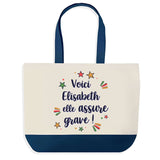 Sac Fête des Mères Mamie Famille Idée Cadeau anniversaire Noël Travail Boulot Métier Départ Retraite Collègue Femme cabas shopping plage