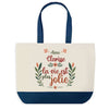 Sac Fête des Mères Mamie Famille Idée Cadeau anniversaire Noël Travail Boulot Métier Départ Retraite Collègue Femme cabas shopping plage